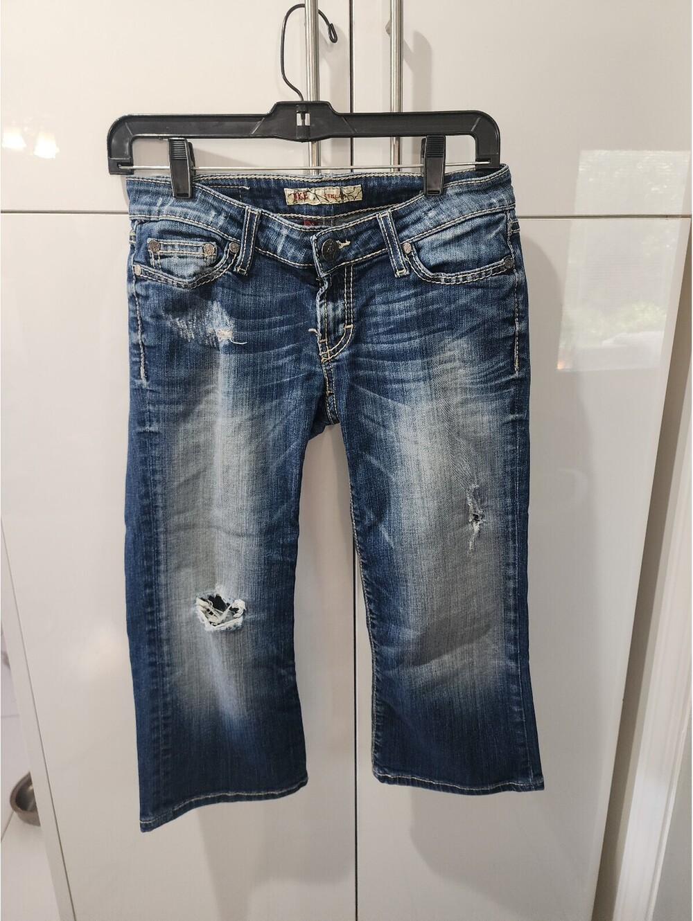 BKE Stella Blue Distressed Denim Jeans Size 26